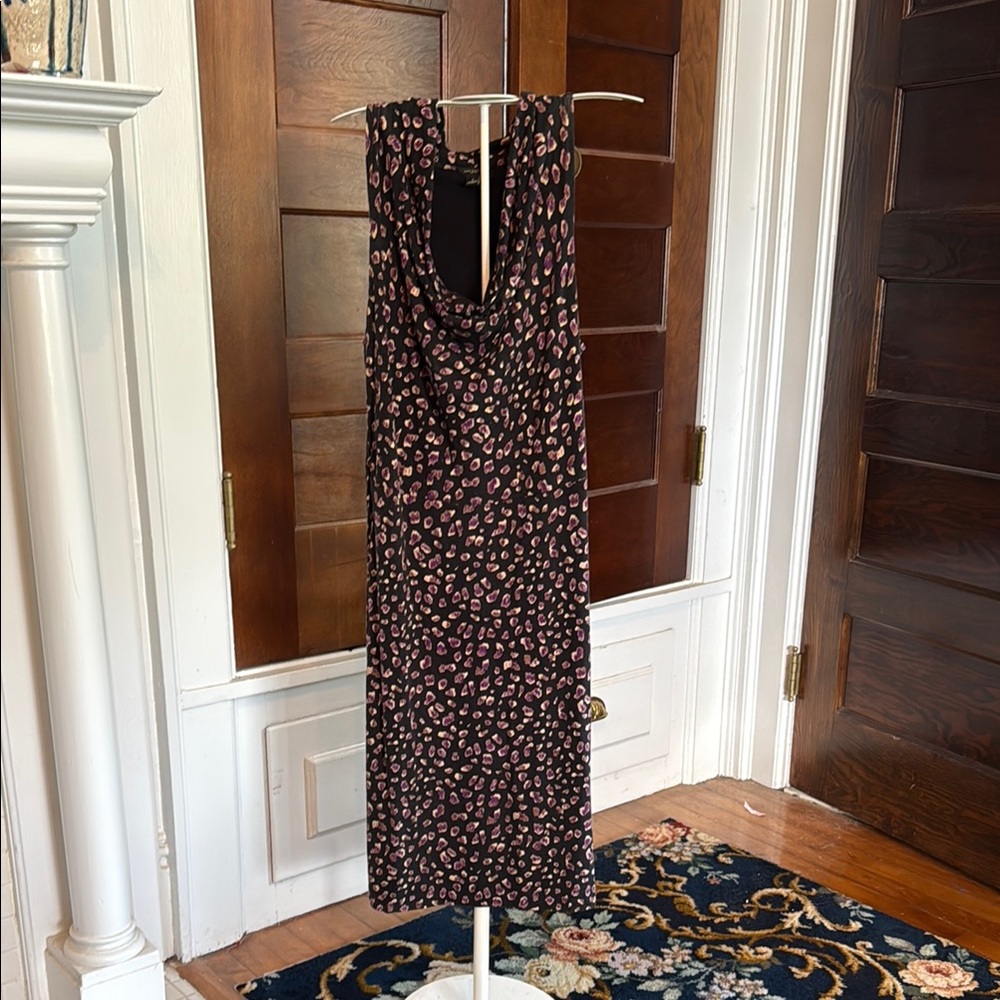 Ann Taylor geometric‎ animal print  Midi Dress- worn about 6 times - good shape